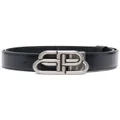 Balenciaga BB-buckle reversible belt - Black
