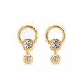 Balenciaga Force ball earrings - Gold