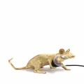 Seletti lying down mouse lamp - Gold