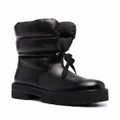 Stuart Weitzman quilted panelled ankle boots - Black