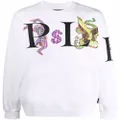 Philipp Plein graphic-print cotton sweatshirt - White