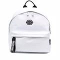 Philipp Plein hexagon logo backpack - White