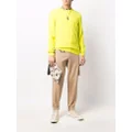 Philipp Plein Skull pointelle-knit cashmere jumper - Yellow