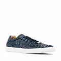 Philipp Plein rhinestone lace-up sneakers - Blue