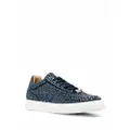 Philipp Plein rhinestone lace-up sneakers - Blue