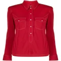 ISABEL MARANT Letty long-sleeve shirt - Red
