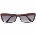 Linda Farrow tortoiseshell cat-eye sunglasses - Black