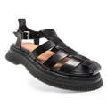 GANNI Creepers caged sandals - Black