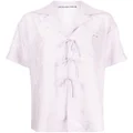 Alexander Wang jacquard pajama-style shirt - Purple