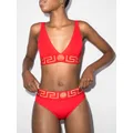 Versace Greca Border bikini bottoms - Red