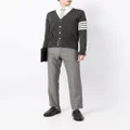 Thom Browne intarsia-knit 4-Bar stripe cardigan - Grey