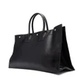 Saint Laurent Rive Gauche leather tote bag - Black