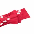 Monnalisa bow-detail polka dot hairband - Red