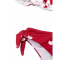 Monnalisa heart-print ruffled bikini - Red