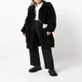 Yohji Yamamoto oversized wool coat - Black