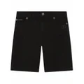Dolce & Gabbana Kids distressed-finish denim shorts - Black