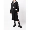 Yohji Yamamoto asymmetric zip detail skirt - Black