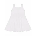 Dolce & Gabbana Kids broderie-anglaise poplin dress - White