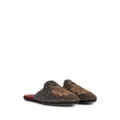 Dolce & Gabbana Bramante leopard print slippers - Brown