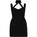 Dolce & Gabbana halterneck sable minidress - Black