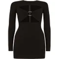 Dolce & Gabbana ring-detail cut-out minidress - Black