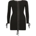 Dolce & Gabbana eyelet-detail minidress - Black