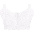 Dolce & Gabbana broderie-anglaise crop top - White