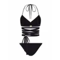 Dolce & Gabbana wraparound halterneck bikini - Black