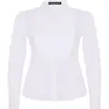 Dolce & Gabbana stretch-poplin tuxedo shirt - White