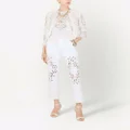 Dolce & Gabbana openwork-embroidery silk cardigan - White