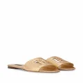 Dolce & Gabbana DG-logo leather sandals - Gold