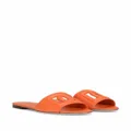 Dolce & Gabbana DG-logo leather sandals - Orange