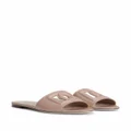 Dolce & Gabbana DG-logo leather sandals - Pink