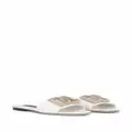 Dolce & Gabbana DG-logo leather sandals - White