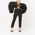 Dolce & Gabbana taffeta cropped jacket - Black
