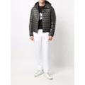 Emporio Armani padded down hooded jacket - Green