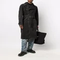 Diesel D-Delirious double-breasted trench coat - Black