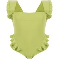Clube Bossa ruffle-trimmed swimsuit - Green