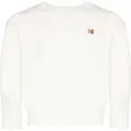 Maison Kitsuné Chillax Fox crew-neck sweatshirt - White