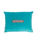 Seletti Drill-print cushion (50x50cm) - Blue