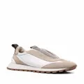 Brunello Cucinelli monili-embellished slip-on sneakers - White