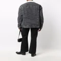 Junya Watanabe MAN faux-shearling collar denim jacket - Black