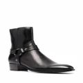 Saint Laurent Wyatt 40mm harness boots - Black