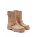 Jimmy Choo Yael flat biodegradable rubber rain boots - Brown