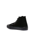 Love Moschino logo-patch high top sneakers - Black