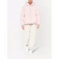 Miu Miu cable-knit padded jacket - Pink