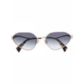 Lanvin tinted cat eye sunglasses - Gold