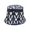 Valentino Garavani reversible Optical Valentino bucket hat - Blue