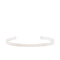 Wouters & Hendrix chain-texture bangle bracelet - Silver