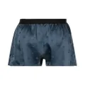 Fleur Du Mal silk boxer shorts - Blue
